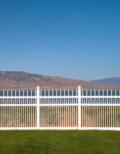 Ornamental Fencing with a Mountain background