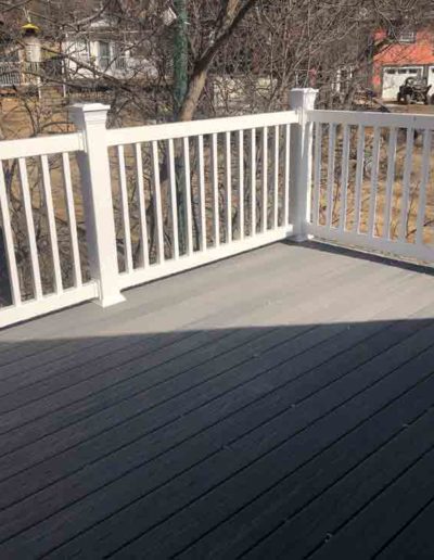 PVC Deck Railing - Sold by Down To Earth Fencing Regina